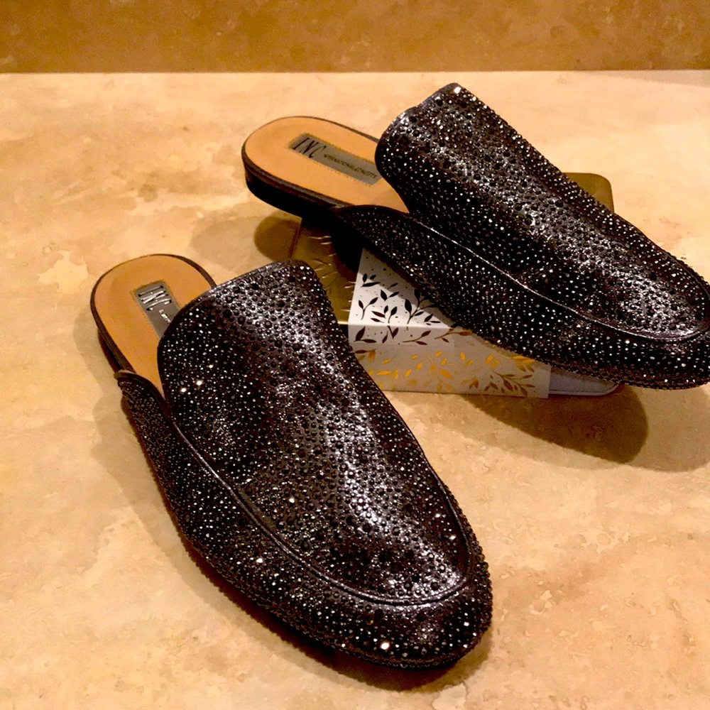 INC Silver mules